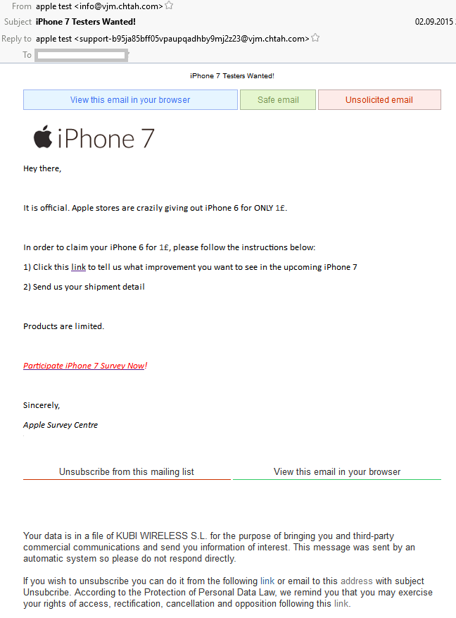 “Apple iPhone 7 testers wanted”: Probably the most complex scam I’ve seen this year!
